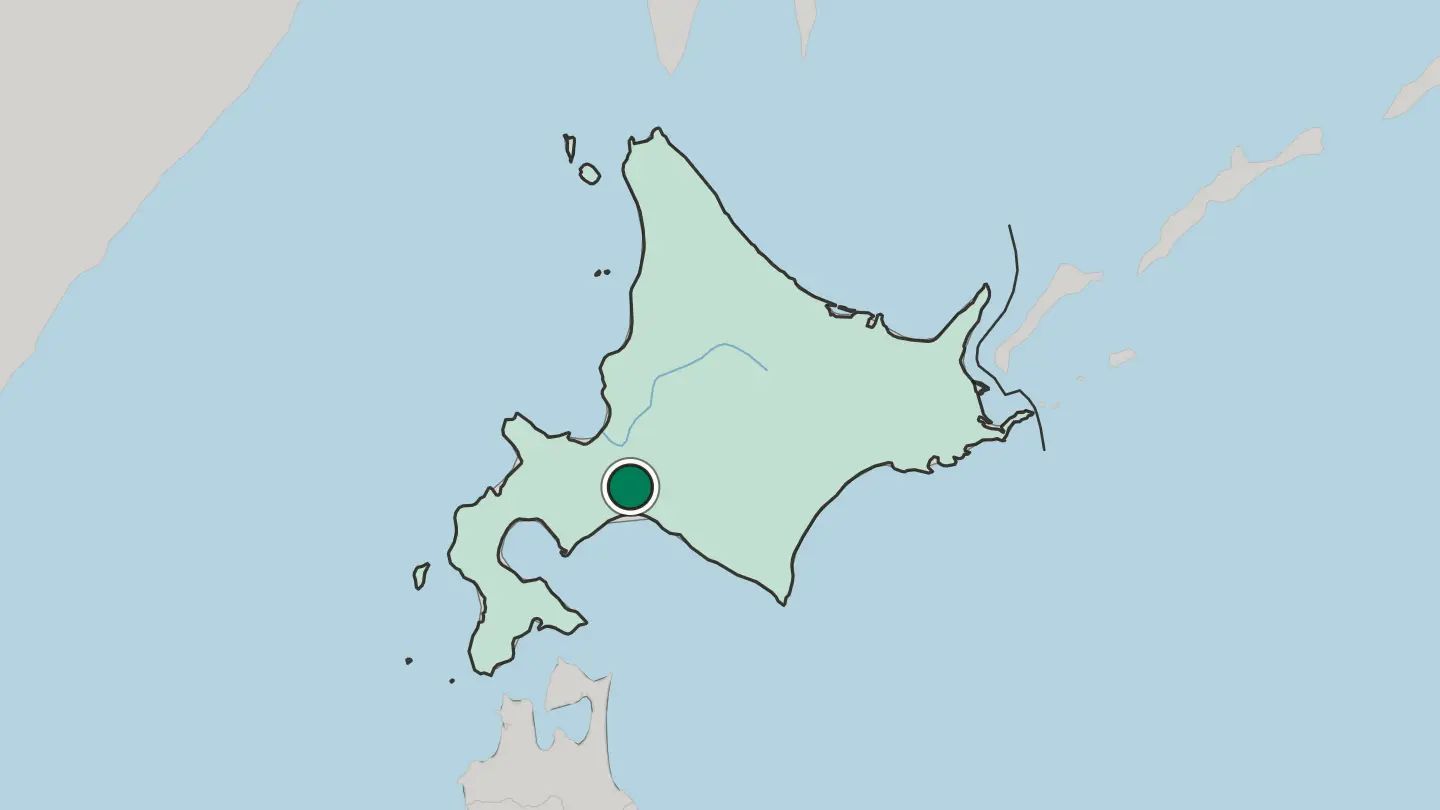 Map of Chitose in Japan
