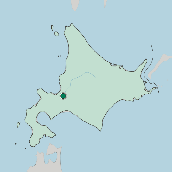 Map showing Ebetsu — In Hokkaido