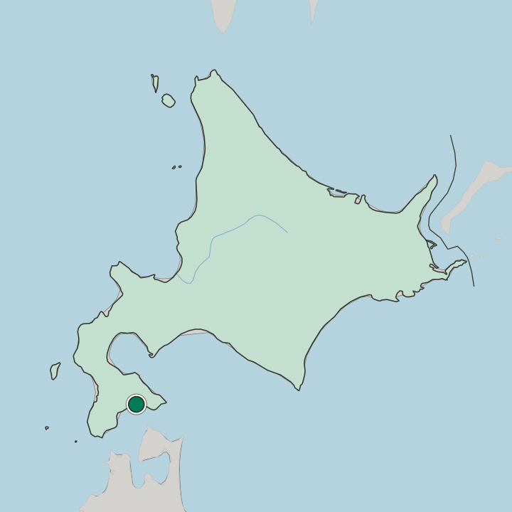 Map showing Hakodate — In Hokkaido