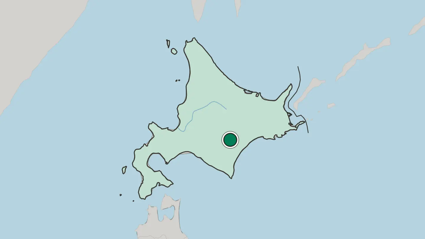 Map of Obihiro in Japan