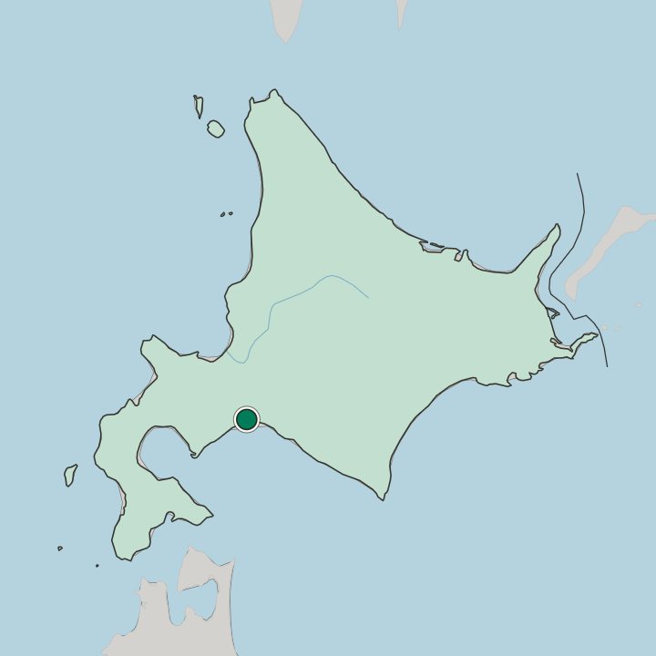 Map showing Tomakomai — In Hokkaido
