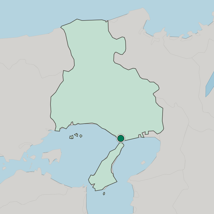 Map showing Akashi — In Hyōgo