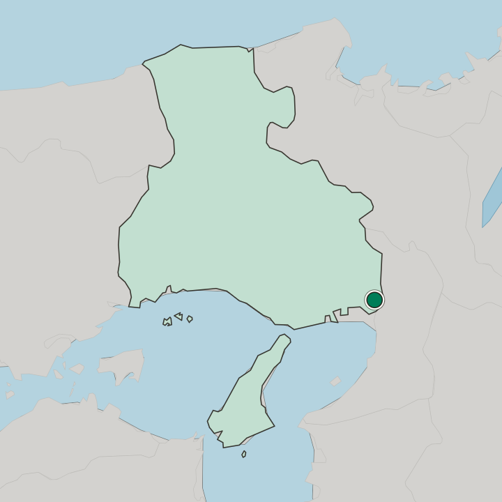Map showing Amagasaki — In Hyōgo