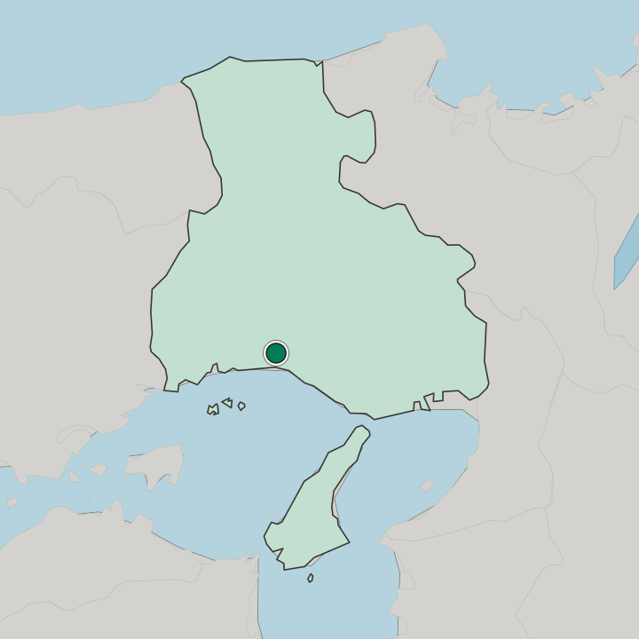 Map showing Himeji — In Hyōgo
