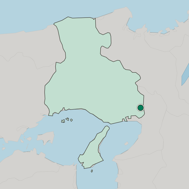 Map showing Itami — In Hyōgo