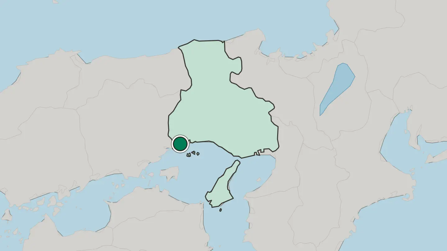 Map of Kariya in Japan