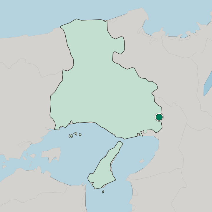 Map showing Kawanishi — In Hyōgo