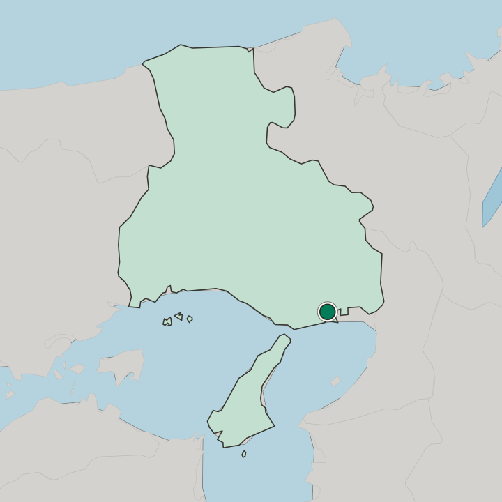 Map showing Sannomiya — In Hyōgo