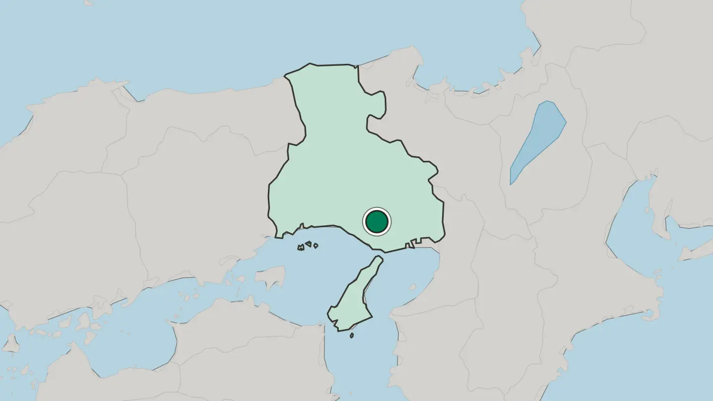 Map of Miki in Japan