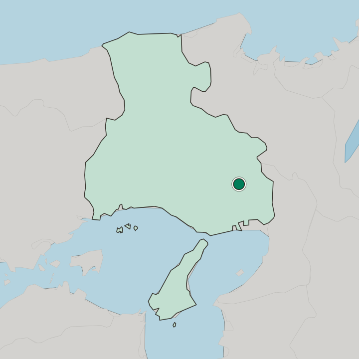 Map showing Sandachō — In Hyōgo