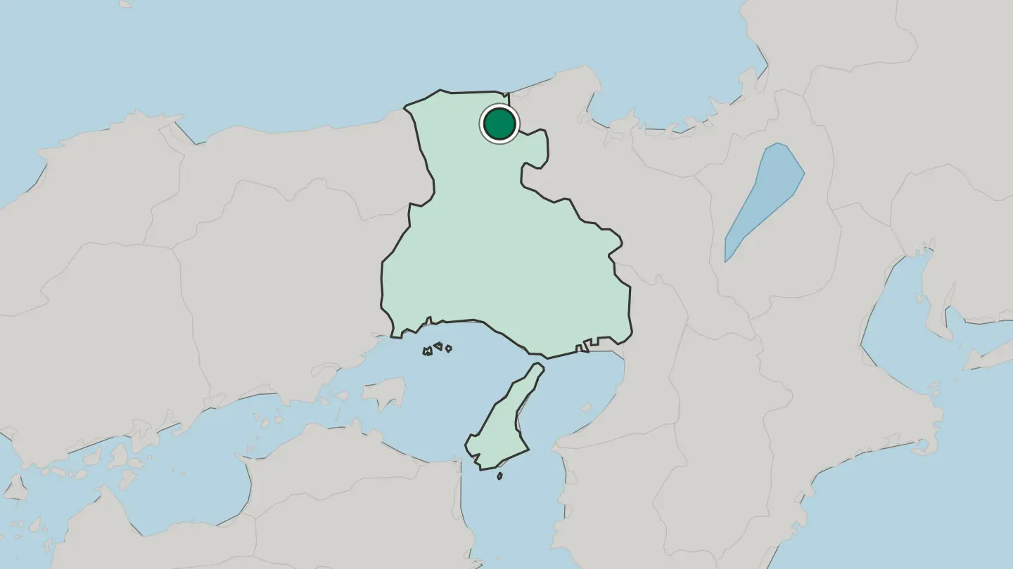 Map of Toyooka in Japan