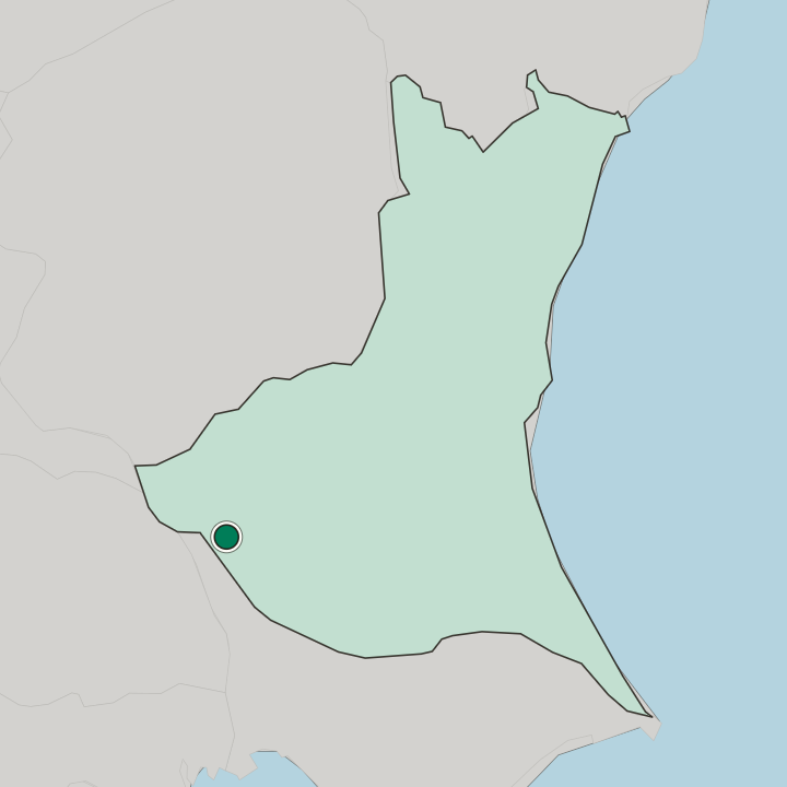Map showing Bandō — In Ibaraki