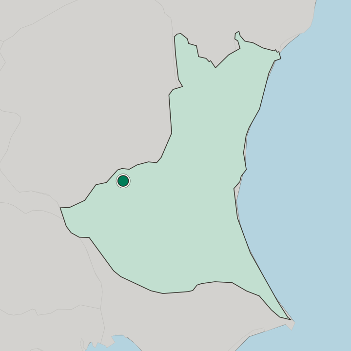 Map showing Chikusei — In Ibaraki