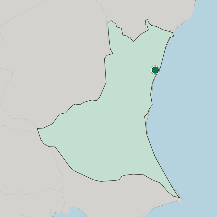 Map showing Hitachi — In Ibaraki