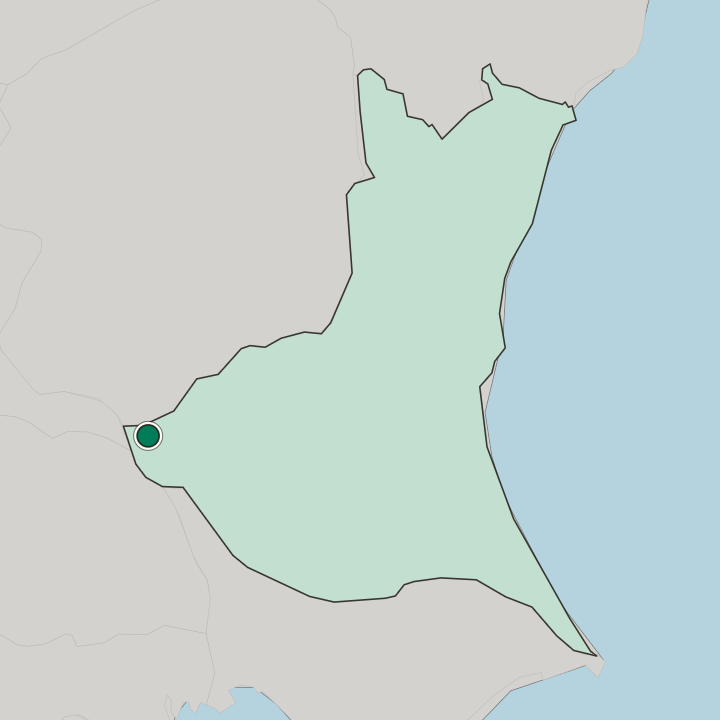 Map showing Koga — In Ibaraki