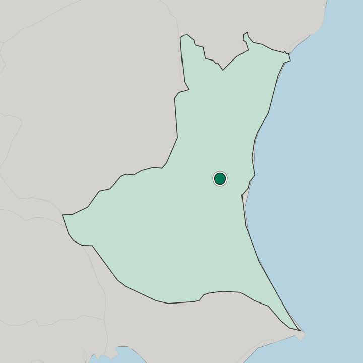 Map showing Mito — In Ibaraki