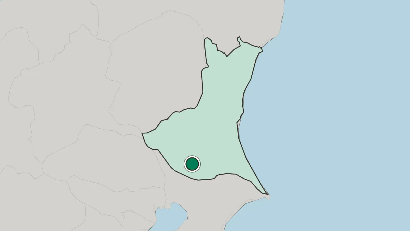 Map of Ushiku in Japan