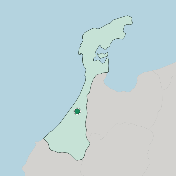 Map showing Kanazawa — In Ishikawa-ken