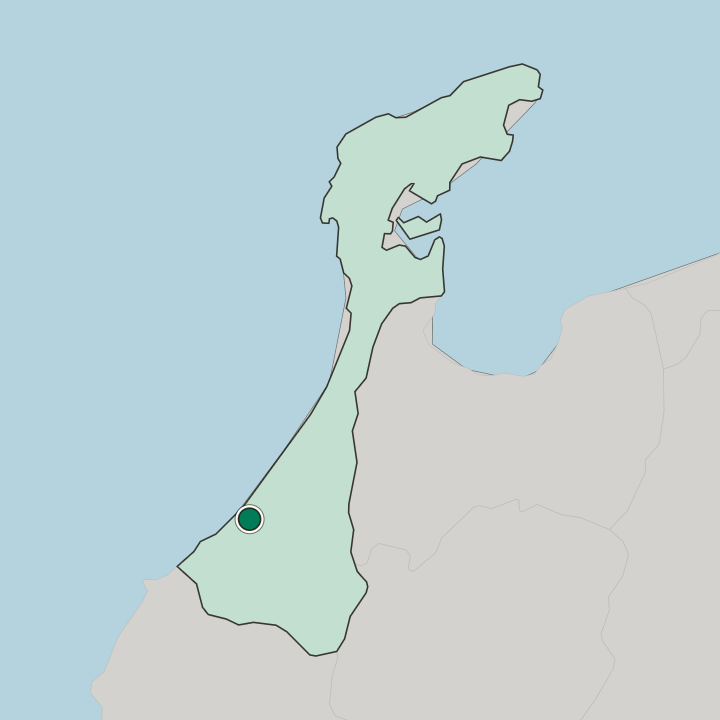 Map showing Komatsu — In Ishikawa-ken