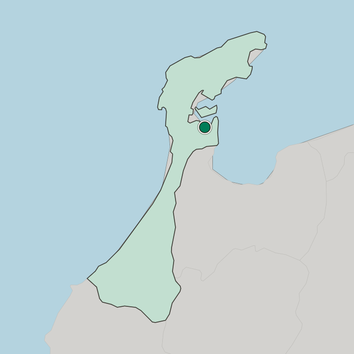 Map showing Nanao — In Ishikawa-ken