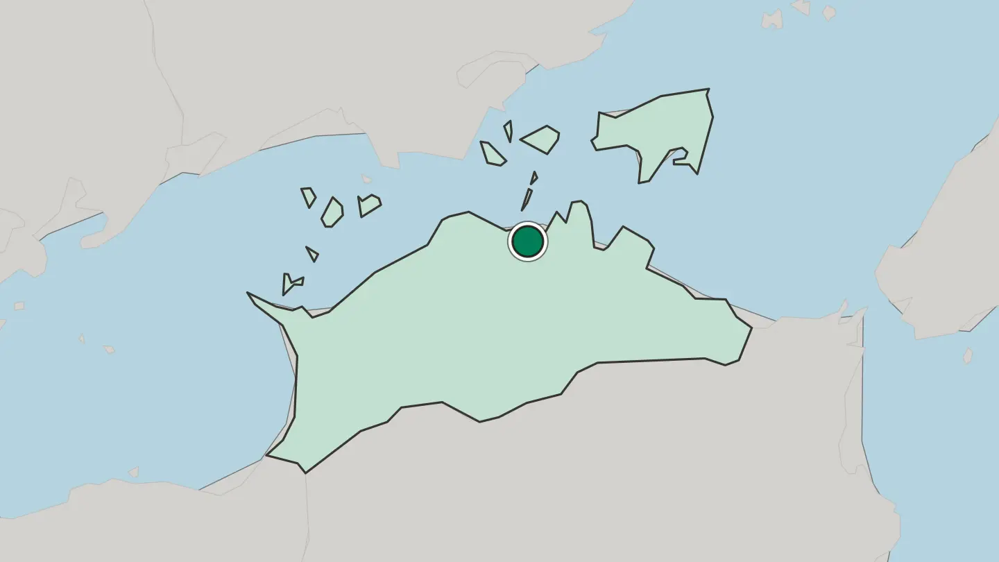 Map of Takamatsu in Japan