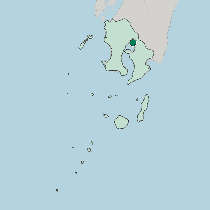 Map showing Kirishima — In Kagoshima-ken