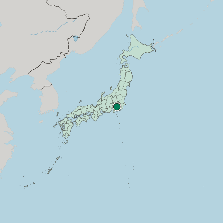 Map showing Atsugi — In Japan