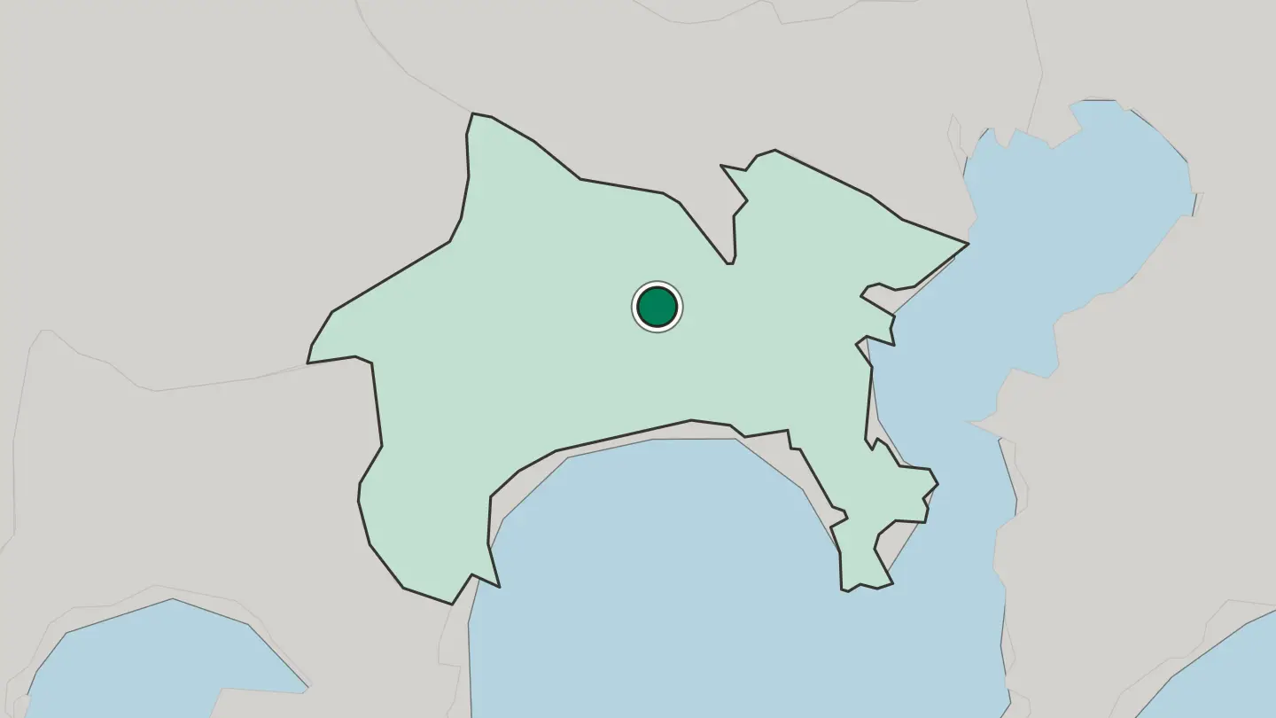 Map of Atsugi in Japan