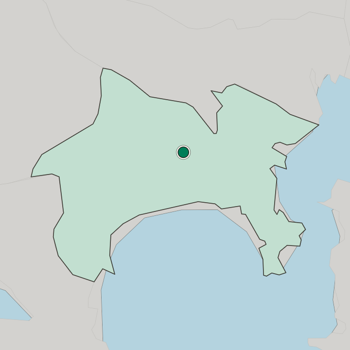 Map showing Atsugi — In Kanagawa