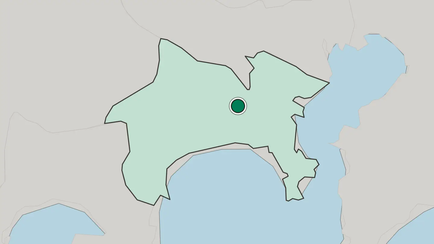 Map of Ayase in Japan
