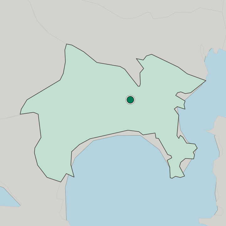 Map showing Ayase — In Kanagawa