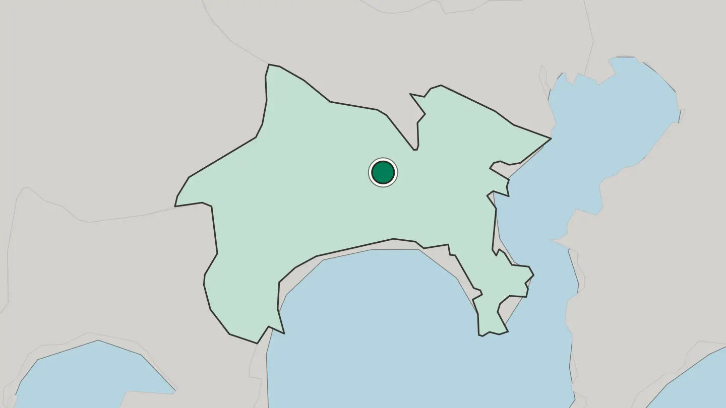 Map of Ebina in Japan