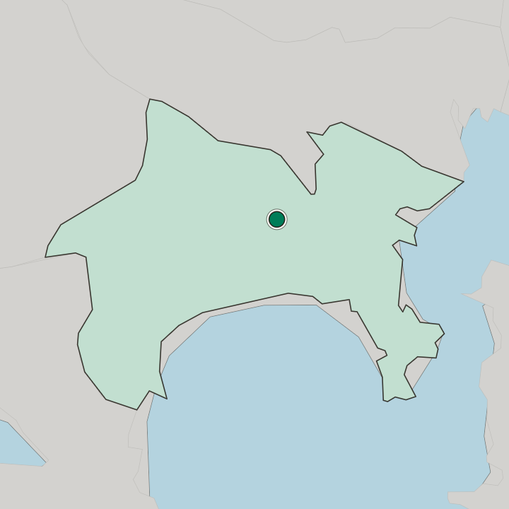 Map showing Ebina — In Kanagawa