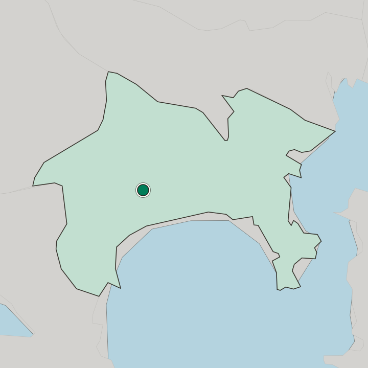 Map showing Hadano — In Kanagawa