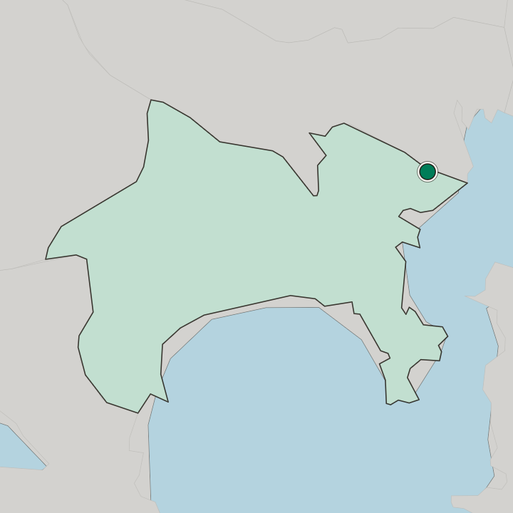 Map showing Isago — In Kanagawa