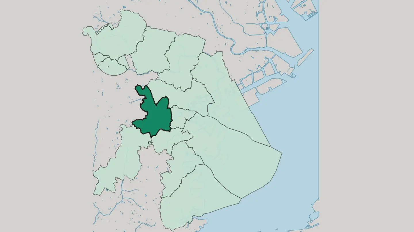 Map of Hodogaya-ku in Yokohama