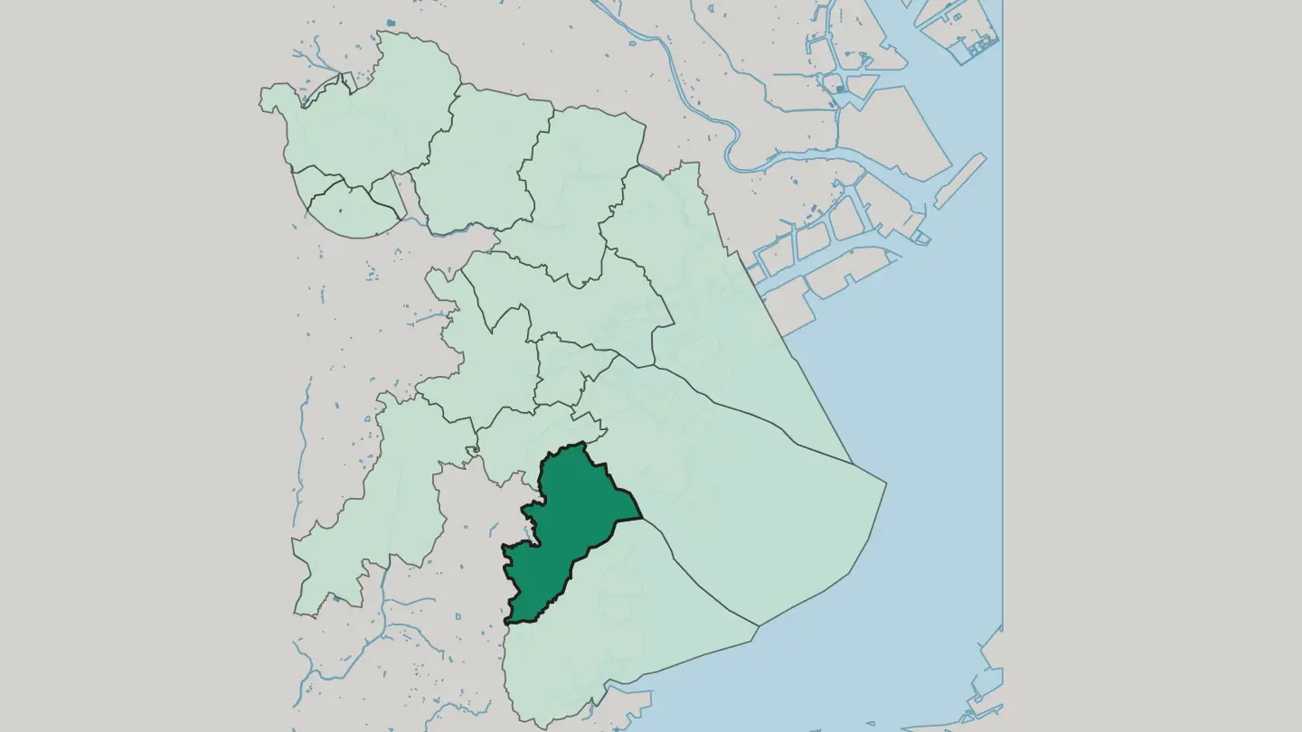 Map of Isogo-ku in Yokohama
