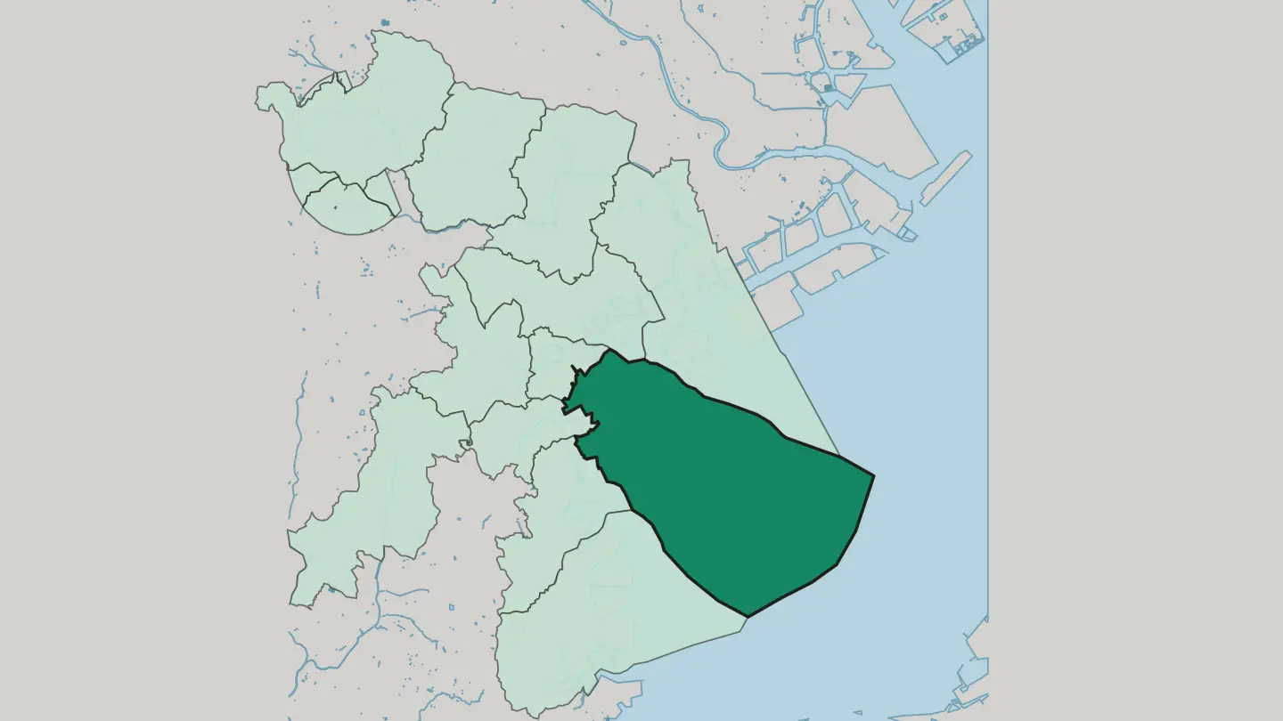 Map of Naka-ku in Yokohama