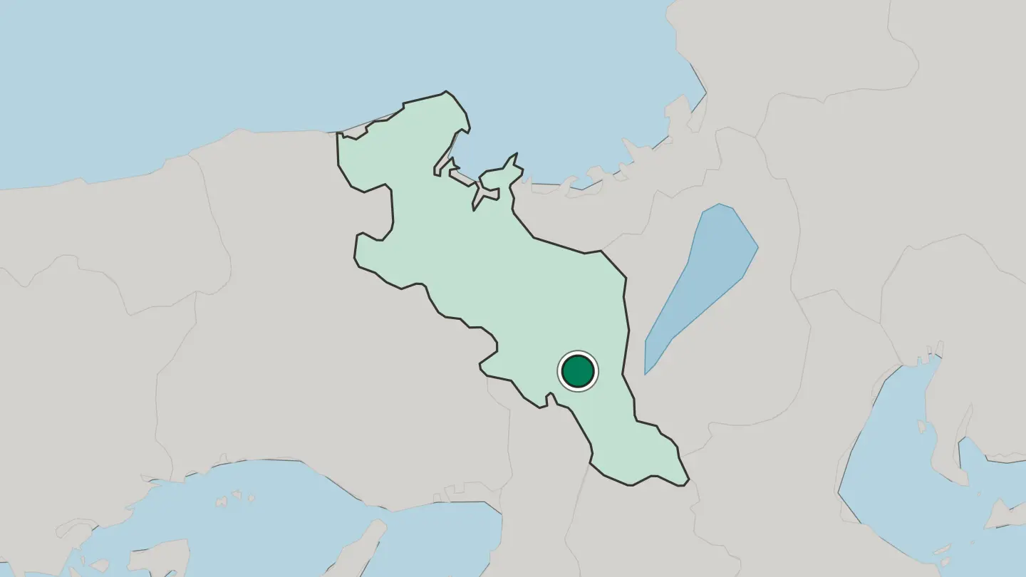 Map of Arashiyama in Japan