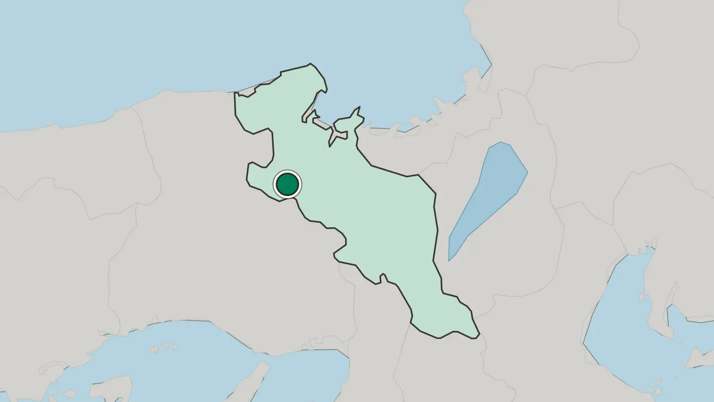 Map of Fukuchiyama in Japan