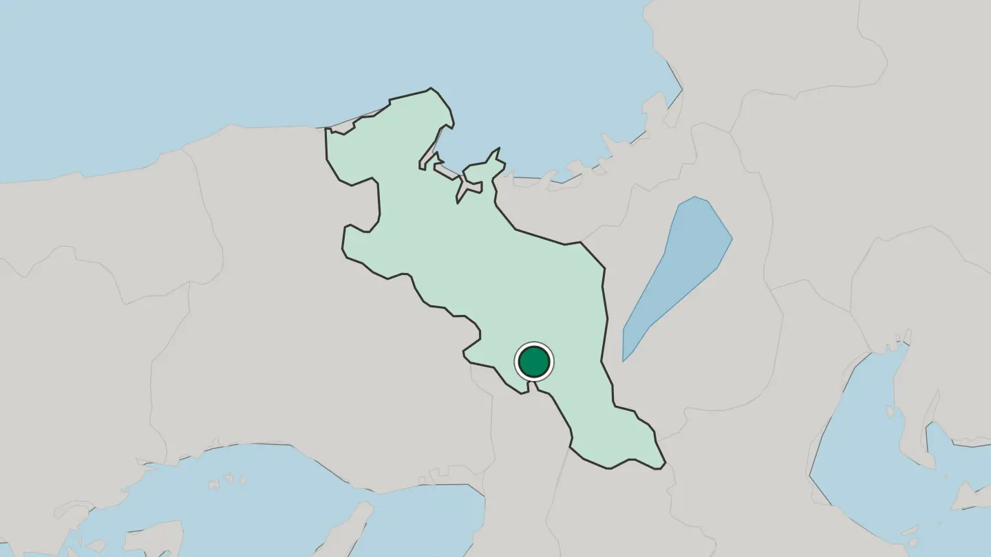 Map of Kameoka in Japan