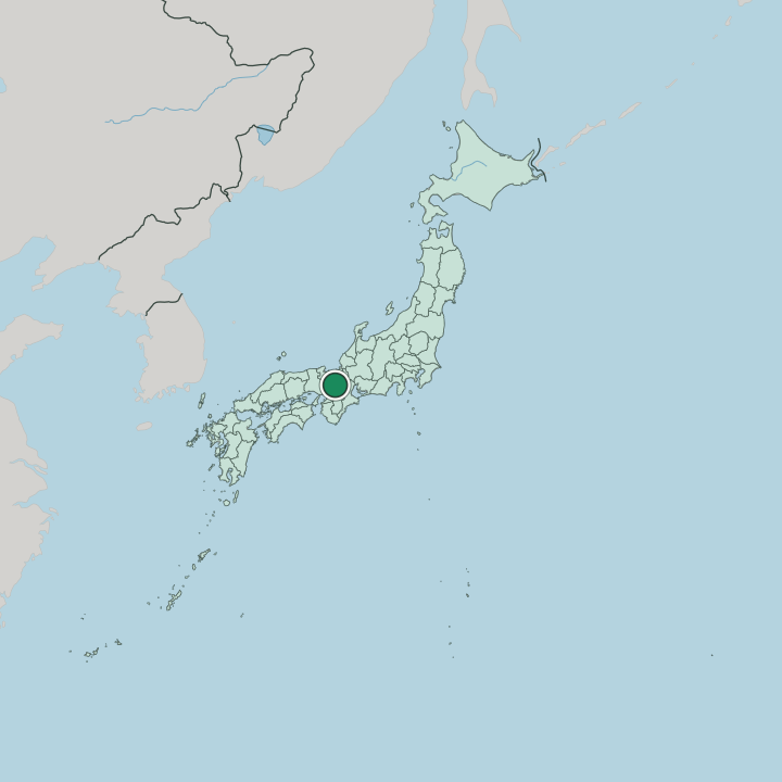 Map showing Kyoto — In Japan