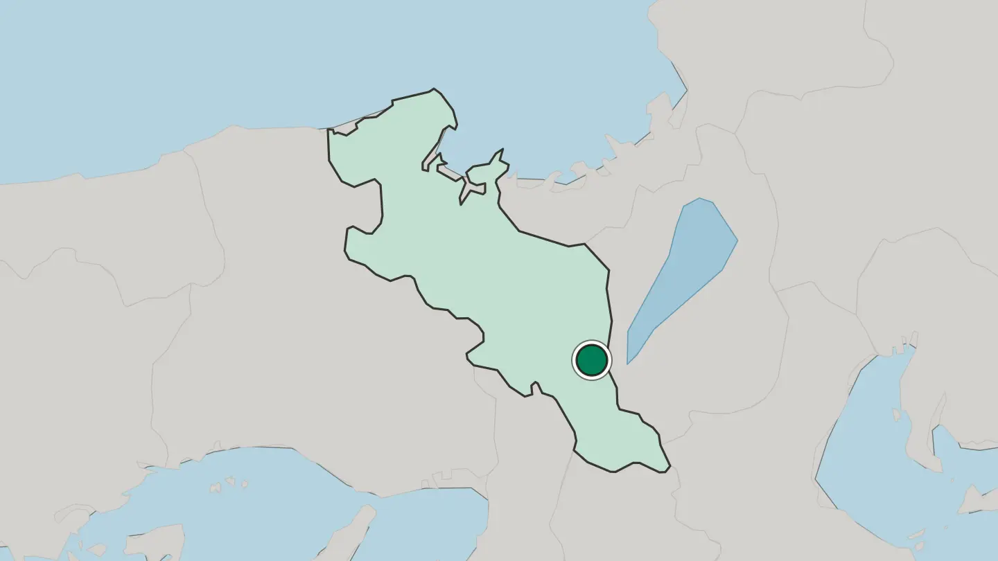 Map of Kyoto in Japan