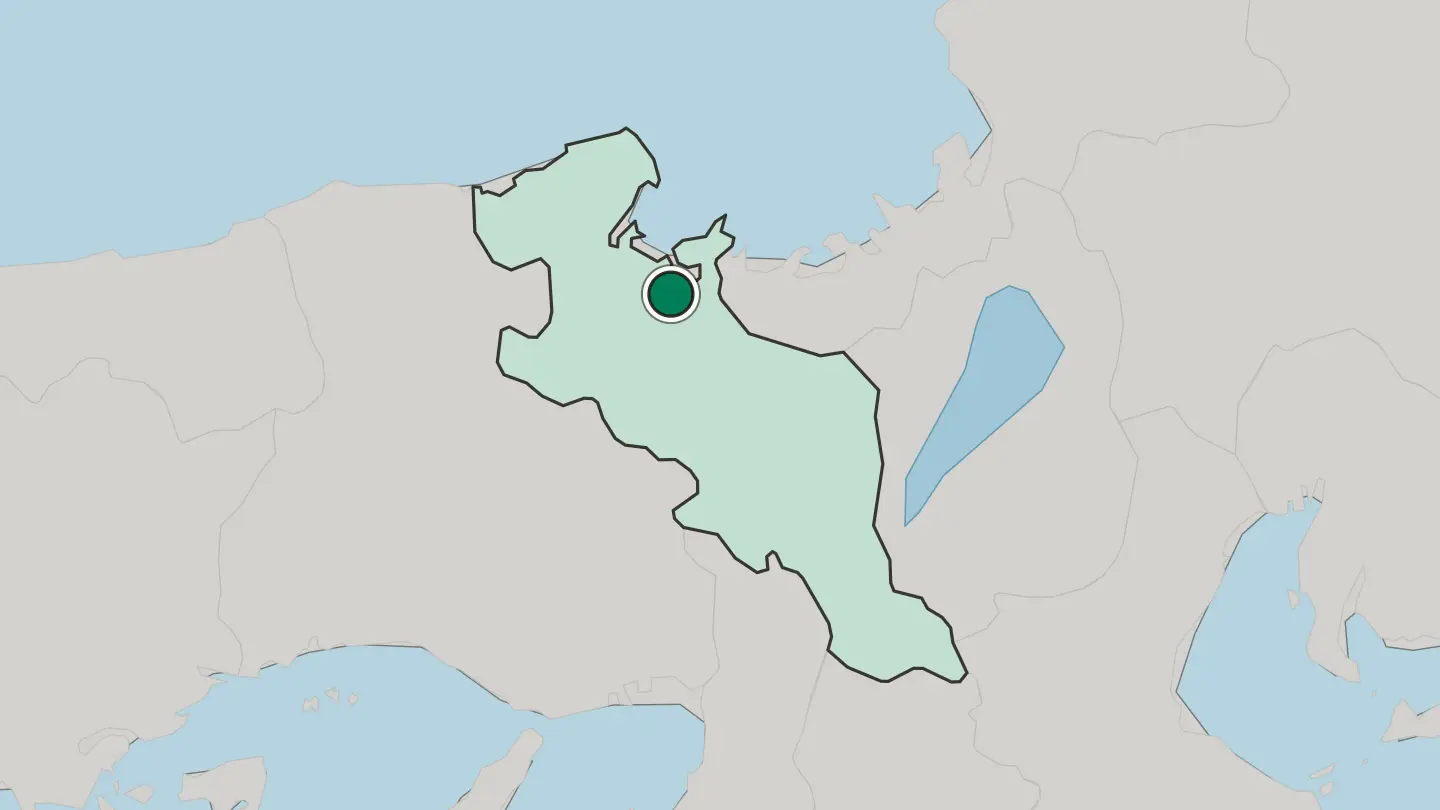 Map of Maizuru in Japan