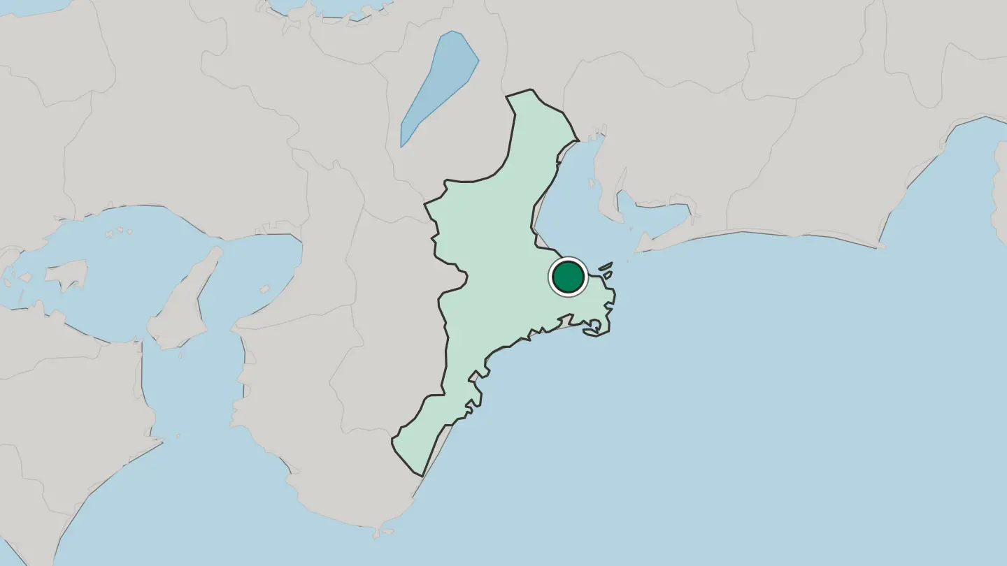Map of Ise in Japan