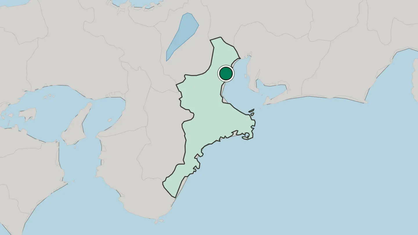 Map of Suzuka in Japan
