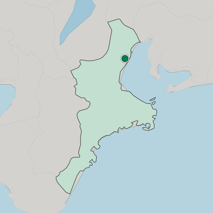Map showing Suzuka — In Mie-ken