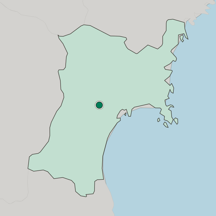 Map showing Tomiya — In Miyagi-ken