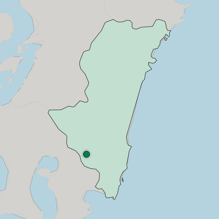 Map showing Miyakonojō — In Miyazaki