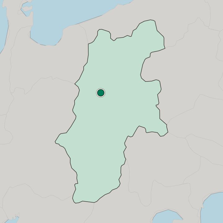 Map showing Azumino — In Nagano-ken